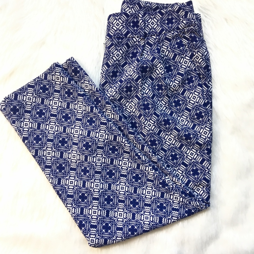 J.Crew Geometric Cropped Pants Size 2